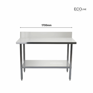Stainless Steel Table - Splashback (1700mm) EL